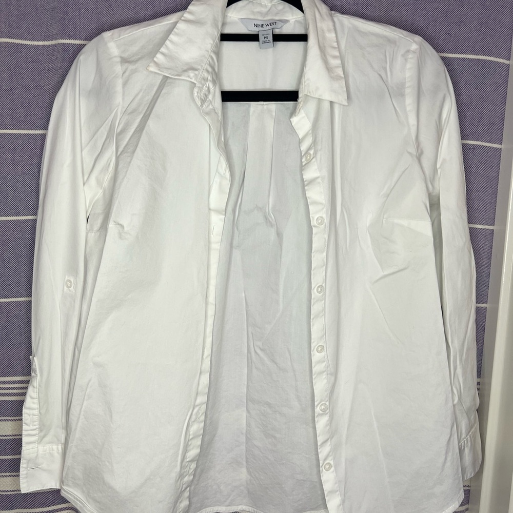 Nine West Classic White Blouse